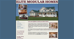 Desktop Screenshot of elitemodularhome.com